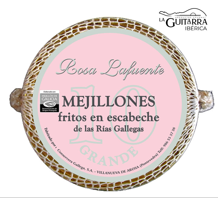 Mejillones en escabeche de las Rías Gallegas "Rosa Lafuente" 10 piezas