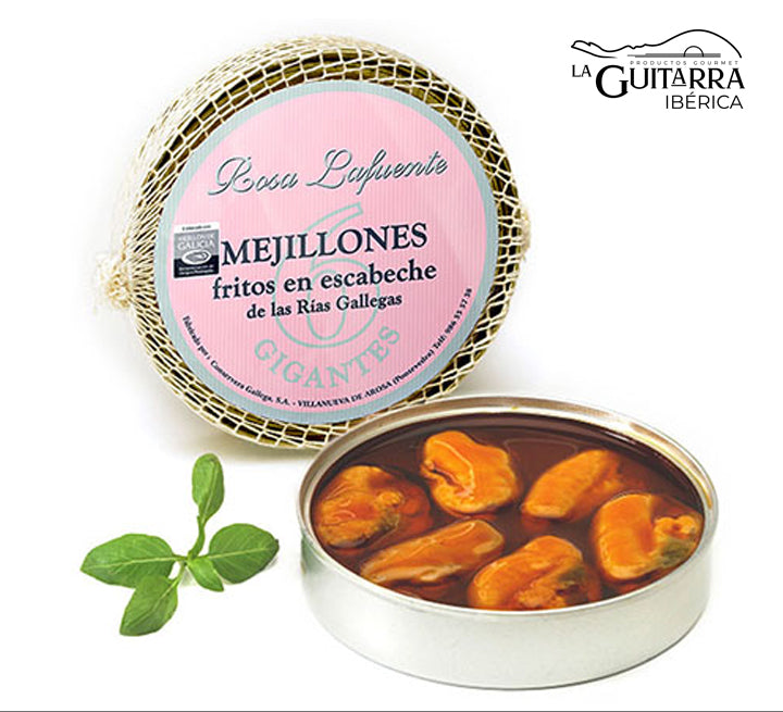 Mejillones en escabeche de las Rías Gallegas "Rosa Lafuente" 10 piezas