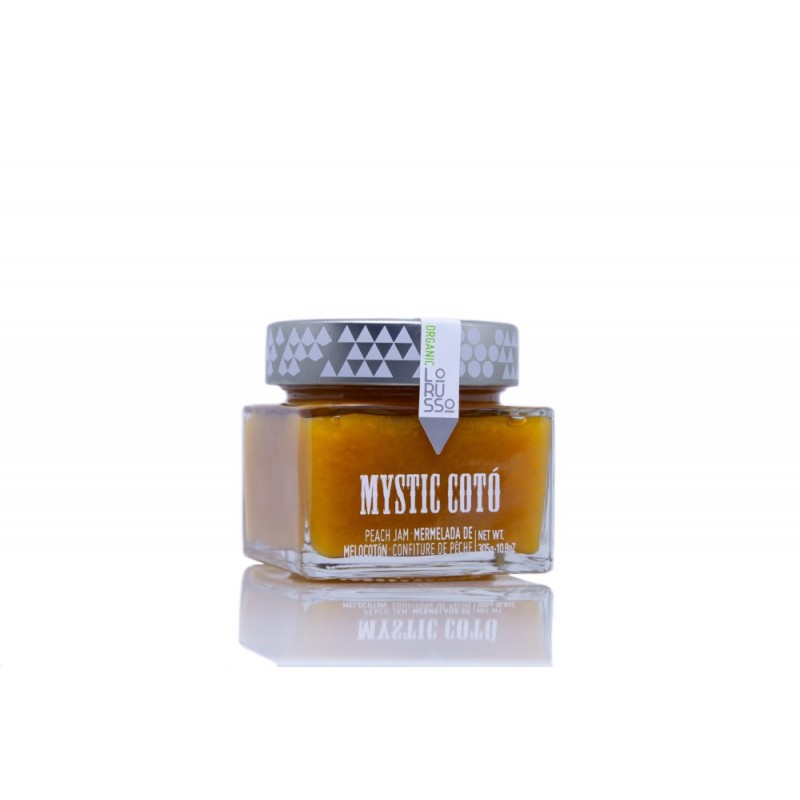 Mermelada EXTRA ECOLÓGICA de Melocotón LORUSSO. 305 gr