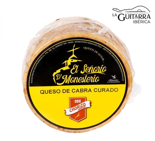 Queso de Cabra con Chorizo Ibérico "Señorío de Monesterio" 500g