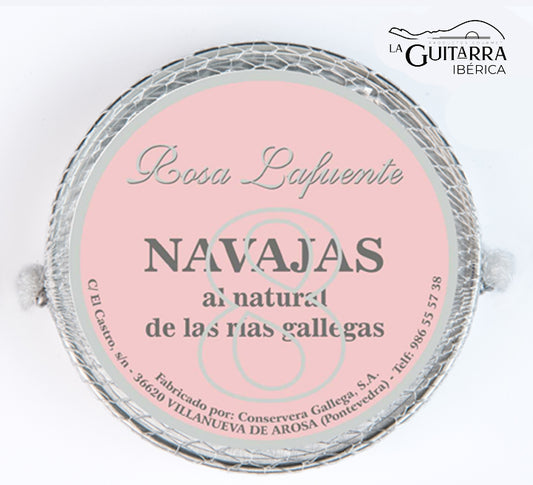 Navaja al natural de las Rías Gallegas "Rosa Lafuente" 8 piezas