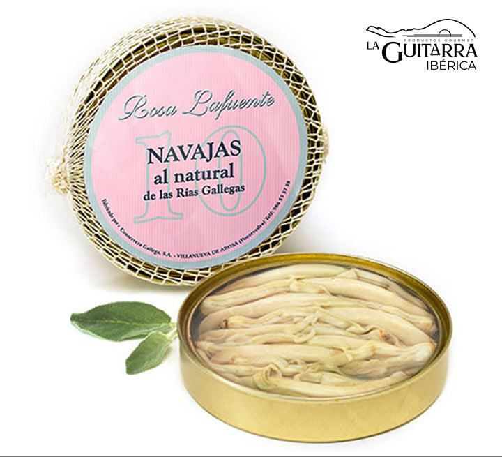 Navaja al natural de las Rías Gallegas "Rosa Lafuente" 8 piezas